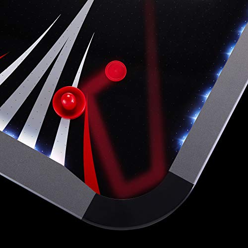 Fat Cat Volt 7 Foot LED Air Hockey Table for Adults with Dual Motor, Automatic Scoring, Music System, Hockey Table with Light Up Playfield