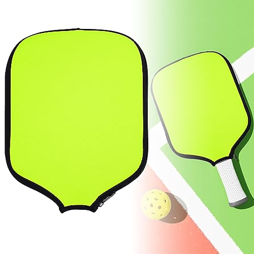 Pickleball Paddle Cover, Universal Case Size - 8.6 x 12.2 inches Racket Sleeve, Compatible with Most USAPA Standard and Elongated Pickball Paddles - style: 1 Pack Green