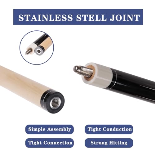 58 inch Canadian Maple Billiard Pool Cue Stick, 13mm 1/2 Maple Billiard Pool Stick, House Bar Pool Table Sticks for Men(Numerous Styles to Choose from) - color: P09