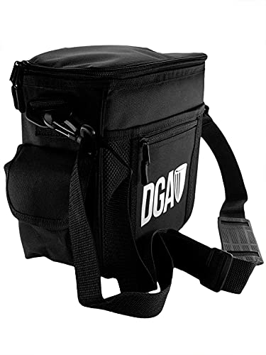 DGA Starter Disc Golf Bag (Black), 5 Pocket Disc Golf Starter Bag holds 8 to 10 Discs