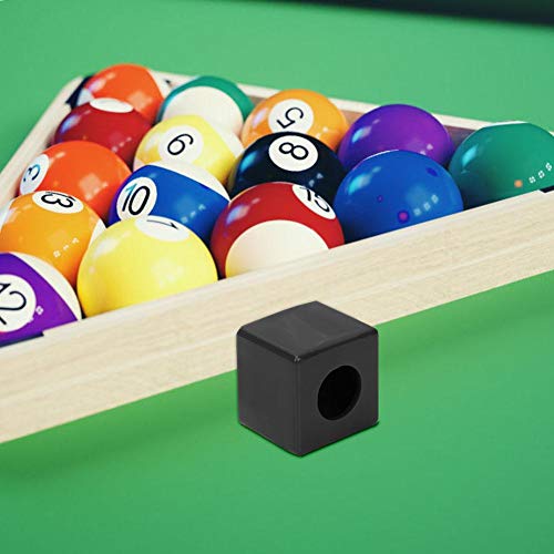 Zerone Billiard Chalk Holder, Secure Fit Pool Cue Tip Lubricator with Portable Design for Billiard Enthusiasts Snooker Lovers and Pool Player (Black)