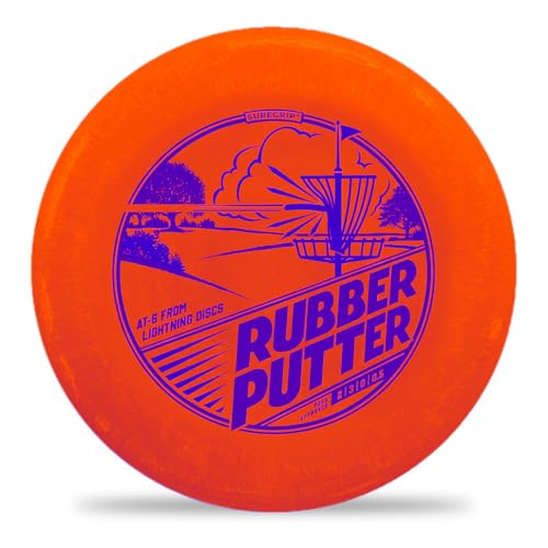 Lightning Disc Golf 3-Disc Set – Rubber Putter (2 | 3 | 0 | 0.5), #2 Hookshot (6 | 5 | -1 | 2), #1 Driver (7 | 4 | -2 | 2) – Sure Grip Plastic for Beginners - Contains a Driver, Midrange & Putter