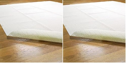 Superior Premium Easy Install Light-Weight Strong Grip Textured Rubber, Reversible Beige Hard Floor Surface Protection Area Rug Pad, 2' x 8', Cream (Pack of 2) - size: 2' x 8' (Rectangular) (Pack of 2)