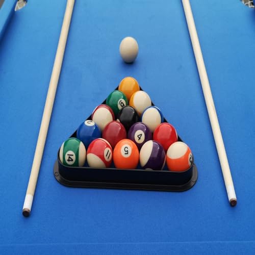 5.5 FT Billiards Table,Stable Pool Table,Portable Pool Billard Table Includes Full Set of Balls,2 Cue Sticks,Chalk,and Felt Brush,Foldable&Easy Assembly for Adult/Teenagers/Kids/F
