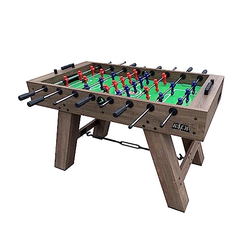 KICK Cavalier 55" Foosball Table – Professional Full-Size Indoor Game Table - color: Brown