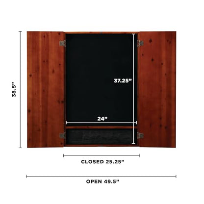 Viper 800 Electronic Dartboard, Metropolitan Espresso Cabinet, Laser Throw Line & Shadow Buster Dartboard Light Bundle - color: Cinnamon, style: Laser Throw Line