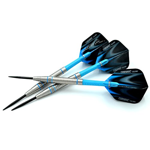 CUESOUL Professional Tungsten Steel Tip Dart Set 85% Tungsten 22g/24g/26g-Glory Series - color: Black Case-N1, size: 22g