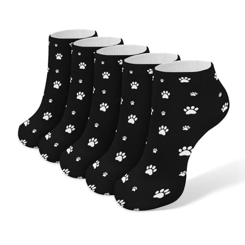 5 Pairs Women’s Low Cut Ankle Socks, Soft Athletic No Show for Running Yoga Daily Wear - color: Picture (12)