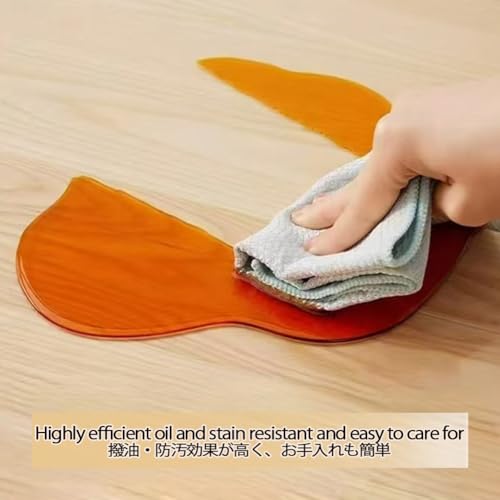 Thick 0.08in Large Floor Protector MatClear Wood Tile Floor Protector Mat for Living Room Office Bedroom PVC Wipeable Smooth Chair Mat for Pet Coffee Table Kitchen Pad Grime Proof Easy to Cut(12x28in) - size: 12x28in