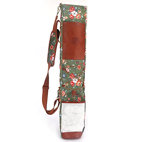TOURBON Canvas Golf Bag for Women Driving Range Travel Golf Carry Case