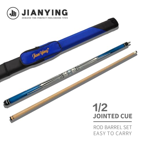 Professional Pool Cue 58" 10.5/12.5mm Tip Maple Shaft 1/2 Joint Ergonomic Grip Billiard Stick for Adults - color: PC26-10.5-SET