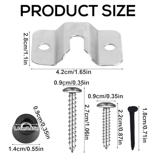 Dartboard Mounting Bracket Kit, Dart Board Hanging Kit for Wall Dartboard Holder Hanger Screw Hook Set Dart Games Accessories