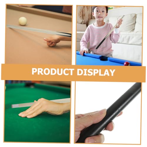 Abaodam 2Pcs Short Wooden Pool Cue for Lightweight Billiard Training Stick for Tight Spaces Cue for Young Players Durable Design for Portable Use