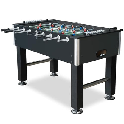 Full Size Foosball Table, Table Soccer Set with 2 Footballs, Score Keeper, Solid and Sturdy Legs, Football Table for Home, Family