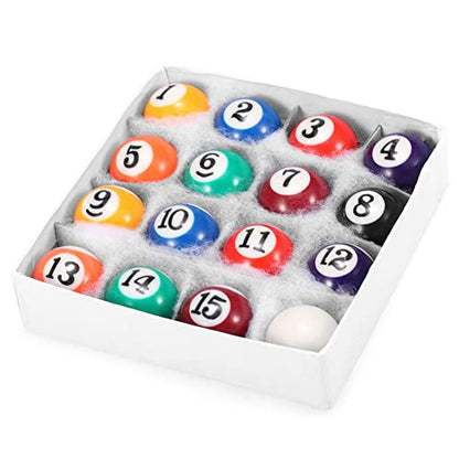 Professional 25mm Children Billiards Table Balls Set Resin Small Pool Cue Balls Full Set 16 Pcs Billiard Balls Set
