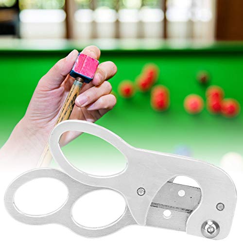 Alomejor Billiards Cue Tip Repair Tool Stainless Steel Billiard Cue Leather Cutting Knife for America Eight Balls Night Cue