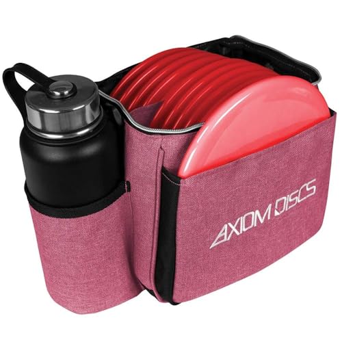 Axiom Discs Cell Disc Golf Starter Bag (Choose Your Favorite Color) - color: Heather Red