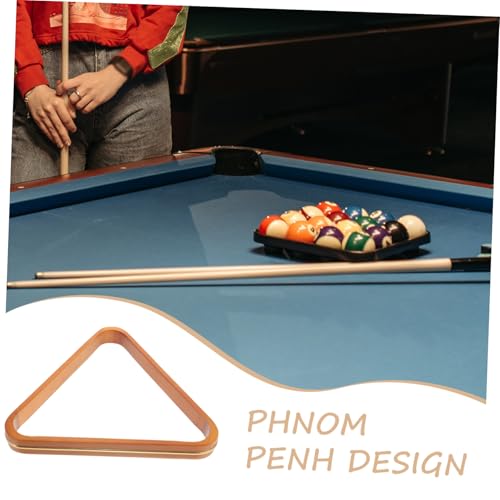Pine Wood Billiard Ball Rack Triangle Pool Table Accessory for Standard Balls Neat Arrangement Portable Snooker Frame for Home and Tournament Use