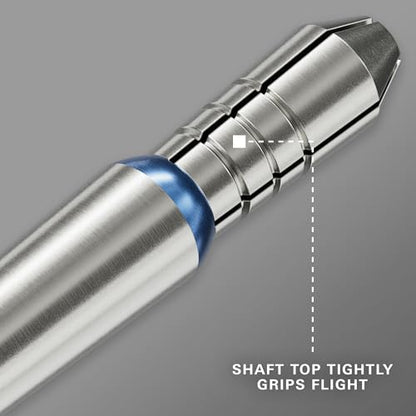 Target Darts Phil Taylor Gx2 Raw Power Titanium Dart Shaft, Short/Intermediate/Medium | Player Edition Aluminium Shafts, 2BA Thread, Professional Dart Accessories - size: Medium (34.3mm)