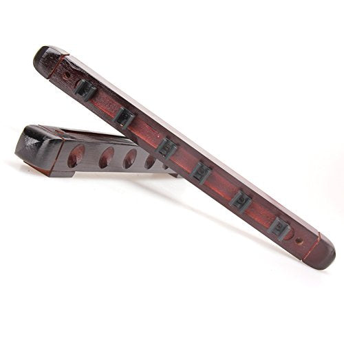 Pool Stick Holder, Wall Mounted 6 Cue Billiard Rack - Premium Solid Wood Cue Accessories