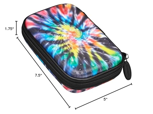 Casemaster by GLD Products Sentinel 6 Dart Case, Holds Extra Accessories, Tips, Shafts and Flights, Compatible with Steel Tip and Soft Tip Darts, Impact & Water Resistant Tactech Shell, Tie Dye - color: Tie Dye