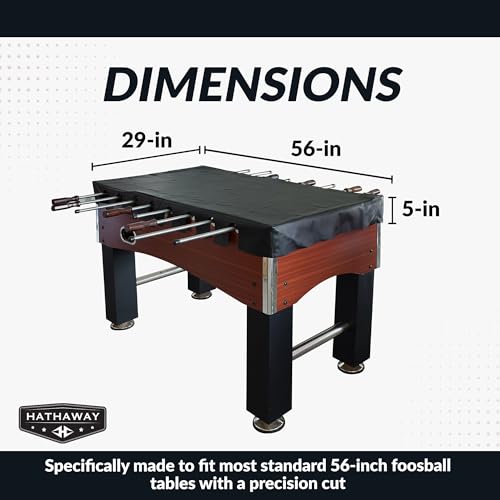 Hathaway Foosball 56" Table Cover , Black