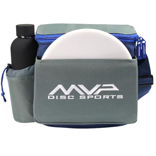 MVP Disc Sports Cell Disc Golf Starter Bag (Choose Your Favorite Color) - color: Light Gray/Slate Blue