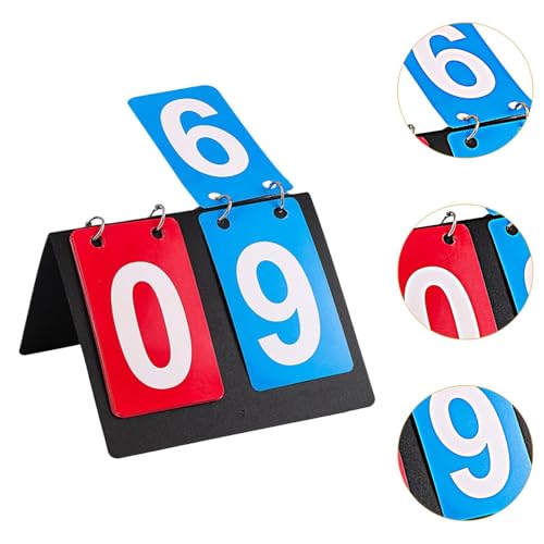 Multi Sports Scoreboard Flip Number Board 2 Digits Professional Tabletop Score Flipper Substitution Board for Tennis Coaches