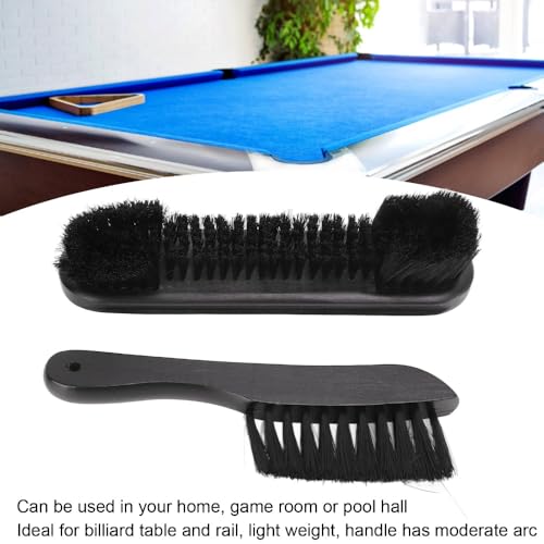 Table Brush Kit with 8.5in Rail Brush - Wooden Billiards Pool Table and Rail Brush Set for Felt and Rail Cleaning Essential Billiards Accessories