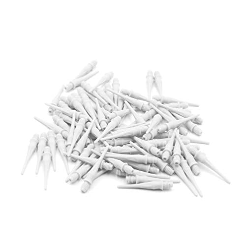 CUESOUL Touch-Point Soft Dart Tip Point with Touch Dart Case Tool for Dart Tip Replacement and Dart Tip Remove - color: White