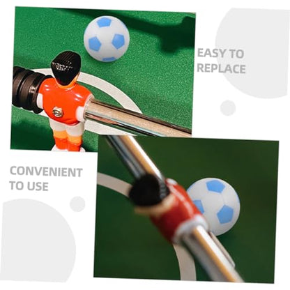 Abaodam 6pcs Foosball Balls Mini Football Game Accessories Tabletop Soccer Replacement Balls Bright for Adult Boys and Girls