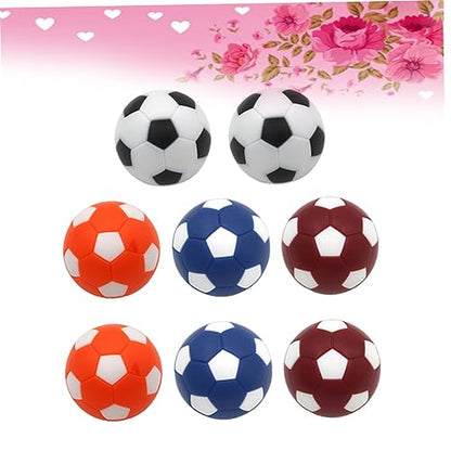 8pcs Tabletop Soccer Ball Table Football Ball Mini Replacement Footballs