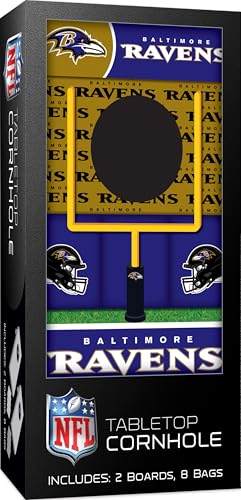 MasterPieces Officially Licensed NFL Tabletop Cornhole for Adults - style: Baltimore Ravens