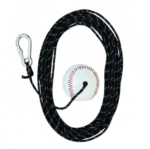 Baseball & Softball Swing Trainer – Practice Your Swing in The Backyard with a Real Ball & Get 50 Feet of Flight Feedback Ages - style: Replacement Baseball