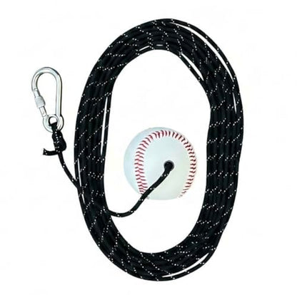 Baseball & Softball Swing Trainer – Practice Your Swing in The Backyard with a Real Ball & Get 50 Feet of Flight Feedback Ages - style: Replacement Baseball