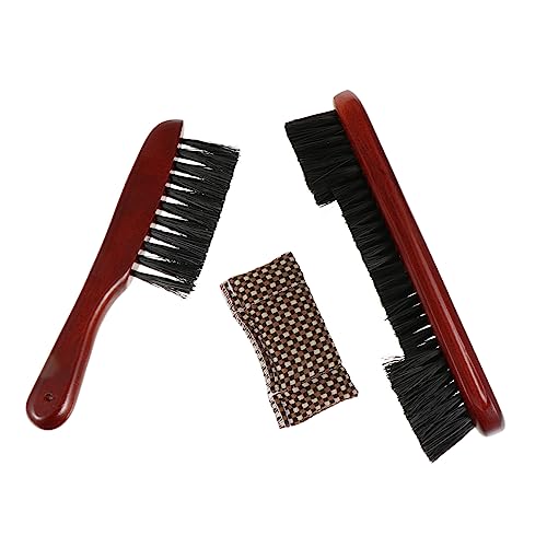 Abaodam Billiard Table Rail Brush Set Sturdy Pool Table Cleaning Brush Sturdy Bristles for Easy Maintenance