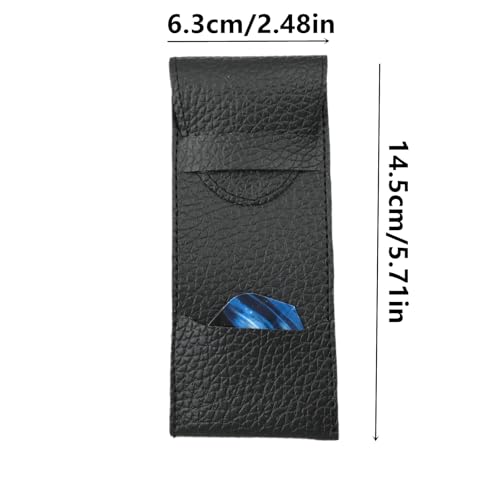 2 Pcs PU Leather Dart Case for Steel & Soft Tip Darts | Darts accessories organizer, holds 3 darts, ideal for home, traveling and outdoor use