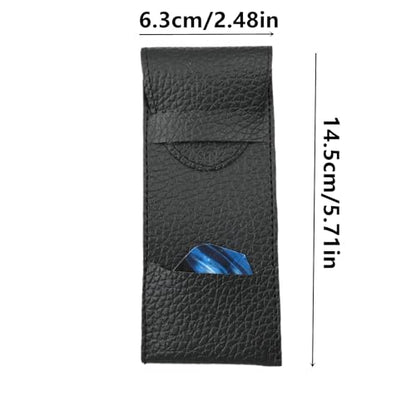 2 Pcs PU Leather Dart Case for Steel & Soft Tip Darts | Darts accessories organizer, holds 3 darts, ideal for home, traveling and outdoor use