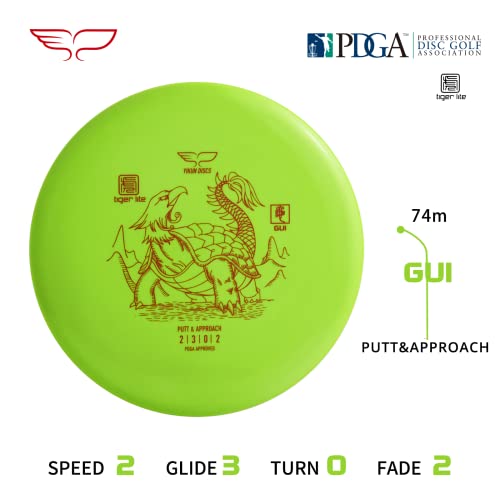 Yikun Disc Golf Starter Set PDGA Approved Beginners Discs Golf Set 4 in 1,with Light Line Discs Golf Set Includes Driver,Mid-Range,Putter