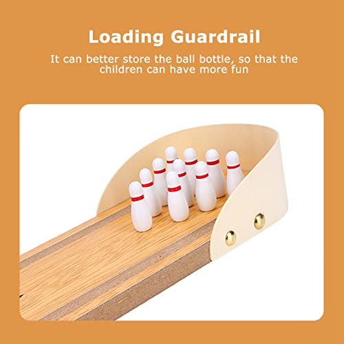 Dan&Dre Table Mini Bowling Playset Wooden Desktop Decoration Kids Toy