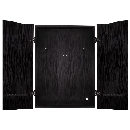 DMI Sports Black CricketPro Dartboard Cabinet | Designed for Arachnid 15.5” CricketPro 900, 800, 750, 650 Electronic Dartboards | Does Not Include Dartboard
