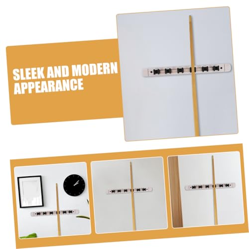 POPETPOP 2pairs Wall Mounted Billiard Cue Holder Rack Solid Wood Pool Stick Storage Slots Design for Home and Use Stylish Cue Rest Organizer for Billiard Room Decor