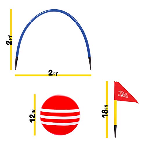 Franklin Kick Croquet Game Set - Perfect for Kids and Adults - Combines Soccer and Croquet - Great for Outdoor Play