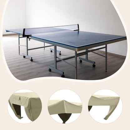 Ping Pong Table Cover 280x152x76 cm, Waterproof Oxford Cloth Outdoor Heavy Duty, Quick Release Buckle Windproof for Standard Foldable Tables