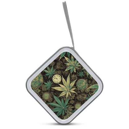 A Puff in Time Weed Marijuana Portable CD Case Holder,DVD Wallet Holder 40 Capacity CD Cases Storage DVD Book Binder for Car Home Travel - color: A Puff in Time Weed Marijuana