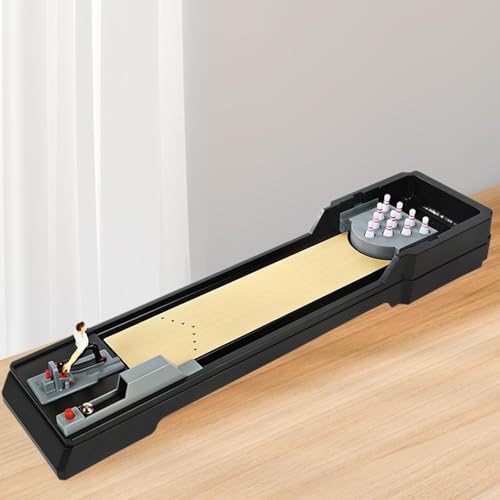 Tabletop Bowling Game Mini Bowling Set Desktop Bowling Toys Educational Toys Crafted from PP Material Suitable for Family Interaction Office