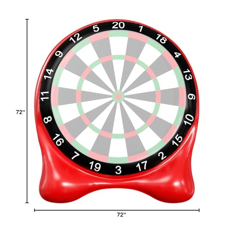 Inflatable Soccer Dart Board, Giant Kick Darts,Indoor Outdoor Lawn Yard Games for Kids Adults Family, Big Jumbo Carnival Games for Party | 6ft Dart Boards with Pump Accessories
