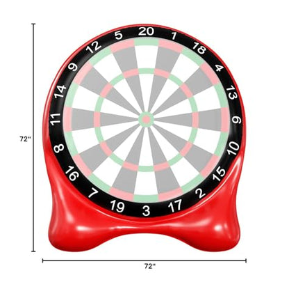 Inflatable Soccer Dart Board, Giant Kick Darts,Indoor Outdoor Lawn Yard Games for Kids Adults Family, Big Jumbo Carnival Games for Party | 6ft Dart Boards with Pump Accessories