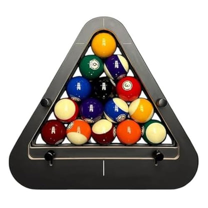 Professional Billiard Rack, Heavy Duty Solid Wood Triangle & Diamond Racks, Gap-Free Precision for 8-Ball & 9-Ball Perfect Breaks, Essential Billiards Accessories - color: 8-ball