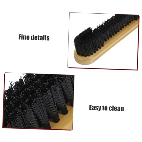 POPETPOP 3pcs Billiard Table Brush Set Pool Table Cleaning Brushes for Felt and Rail Maintenance Soft Bristles for Billiards Supplies